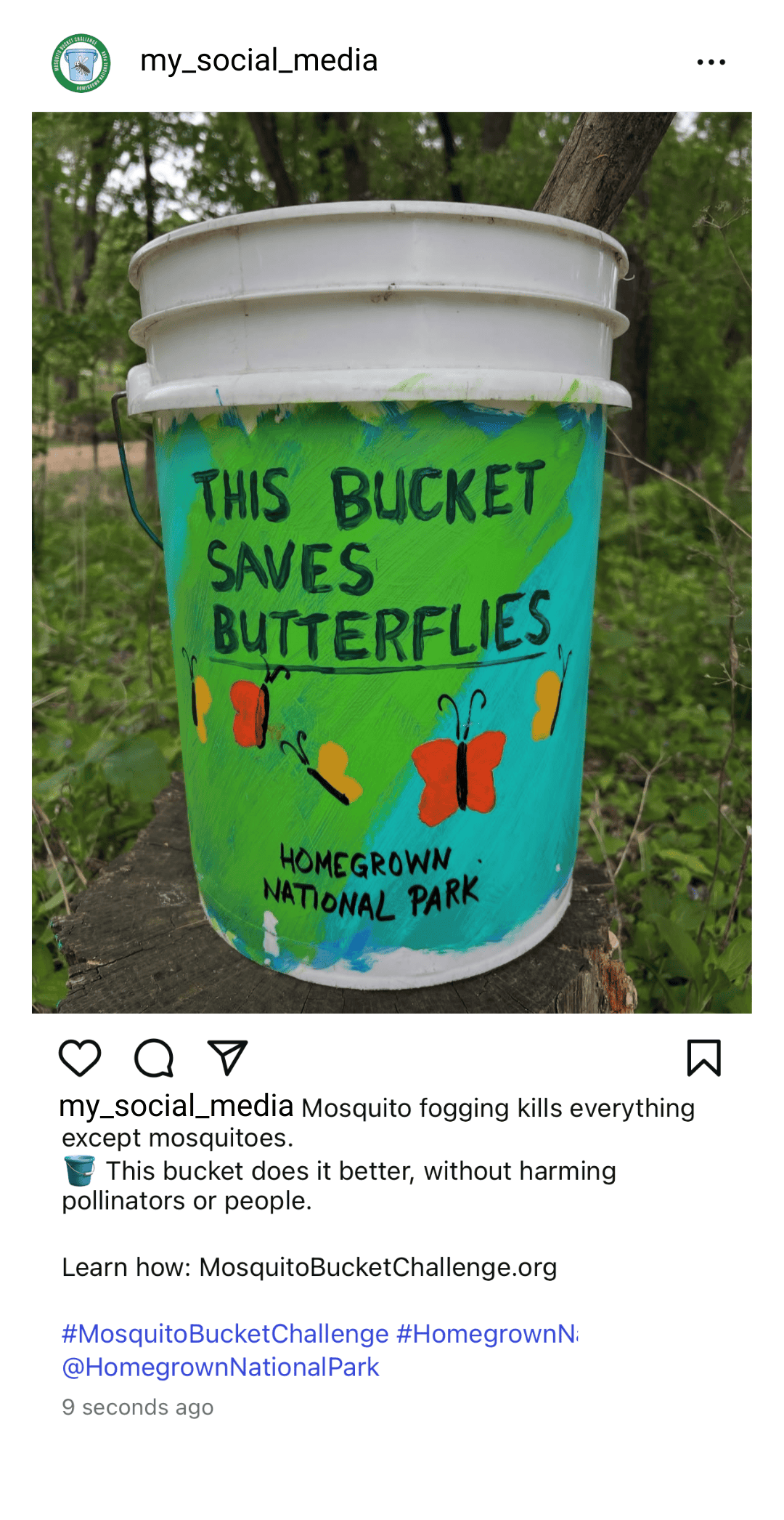 Mosquito Bucket Socials Example 2 Mosquito Bucket Challenge social media example 2