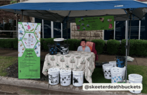 @skeeterdeathbuckets Mosquito Bucket with Tag