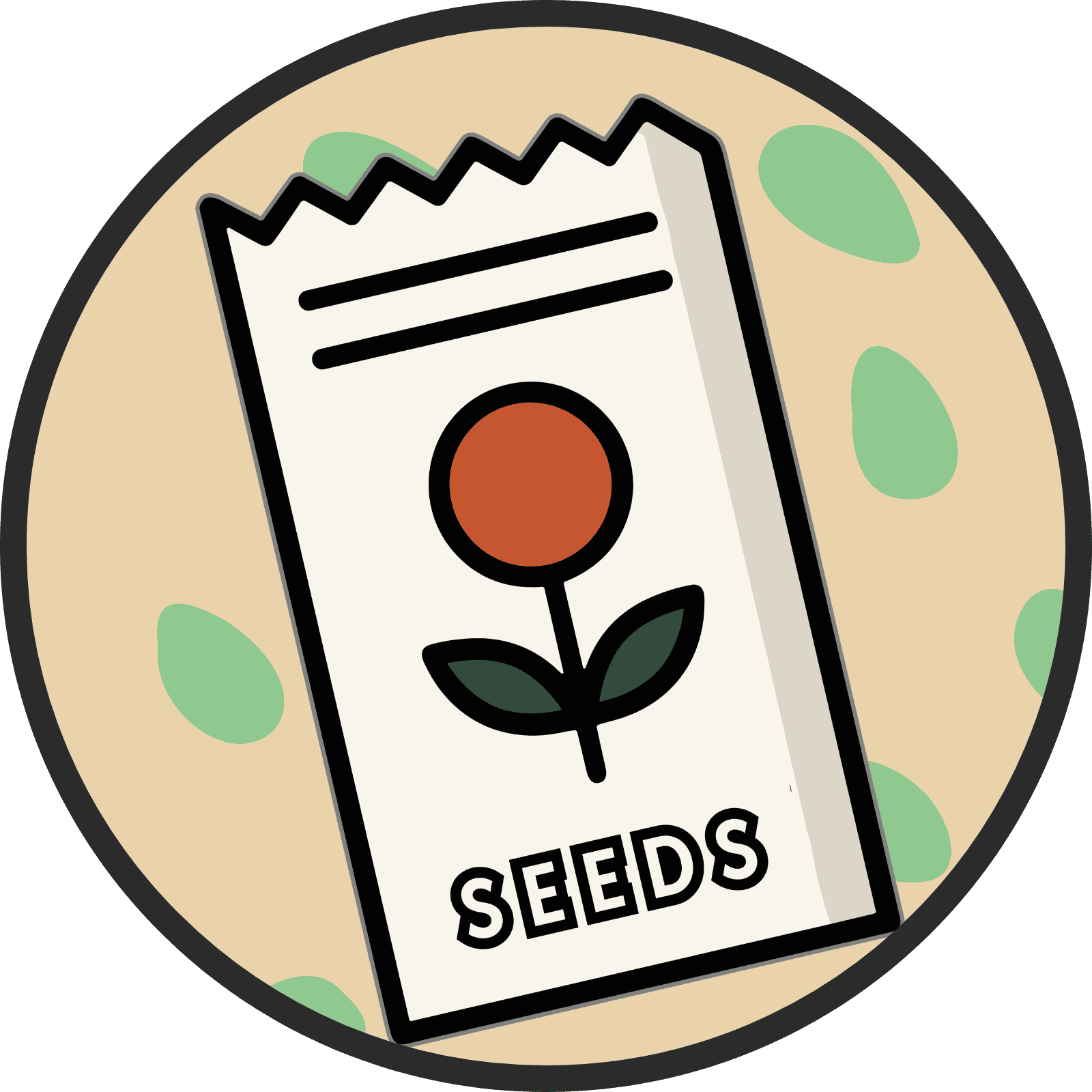 Icon of a seed packet