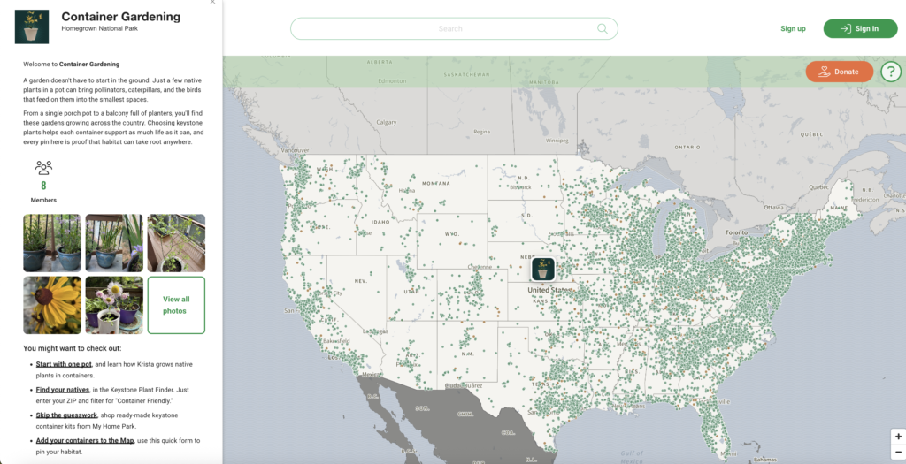 Biodiversity Map Container Gardening