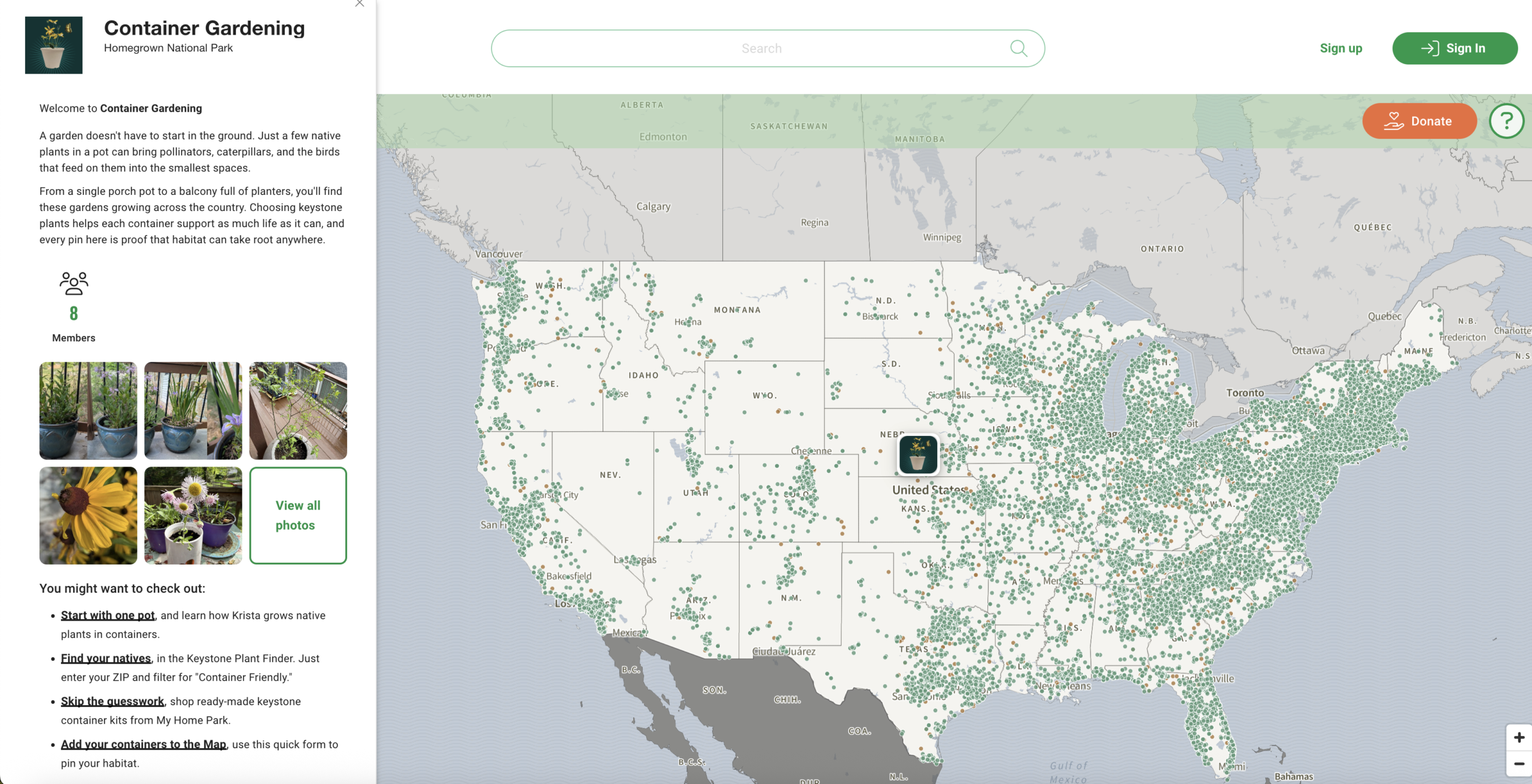 Biodiversity Map Container Gardening